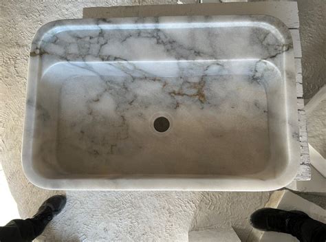 White Marble Sink , White Washbasin Sink , Customized Marble Sink ...