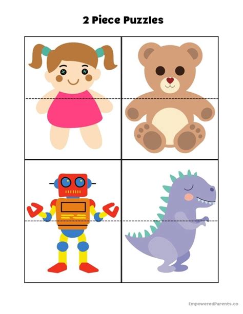 28 Printable Puzzles for Toddlers and Preschoolers (PDF) - Empowered Parents