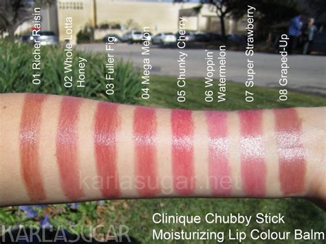 Clinique Chubby Stick Moisturizing Lip Colour Balm, Swatches, Photos, Reviews | Clinique chubby ...