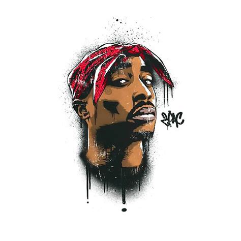 2pac Portrait In Sketch Style Tattoo Design