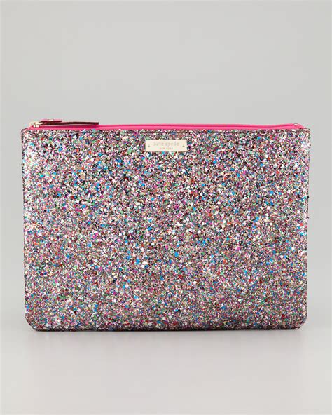 Kate spade new york Glitterball Gia Clutch Bag Multicolor in Purple | Lyst