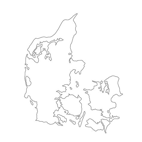 Highly detailed Kingdom of Denmark map with borders isolated on background 25755434 Vector Art ...