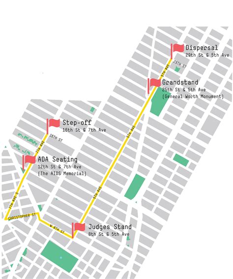 Gay Pride Parade Route Map