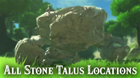 All Stone Talus Locations - The Legend of Zelda: Breath of the Wild - YouTube