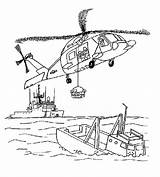 Coast Guard Helicopter Coloring Pages sketch template