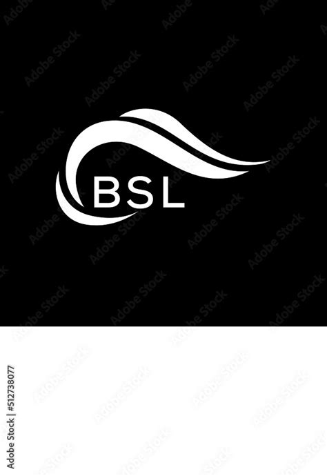 BSL letter logo. BSL best black ground vector image. BSL letter logo ...