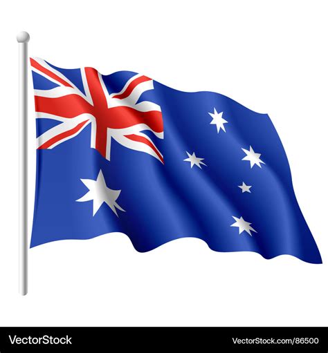 Flag of australia Royalty Free Vector Image - VectorStock