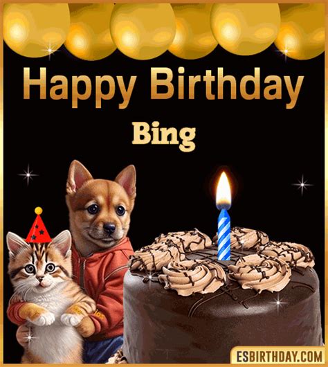 Happy Birthday Bing GIF 🎂 Images Animated Wishes【28 GiFs】