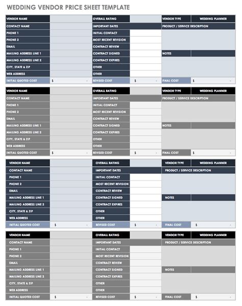 Free Price List Templates Smartsheet 2022 - Bank2home.com