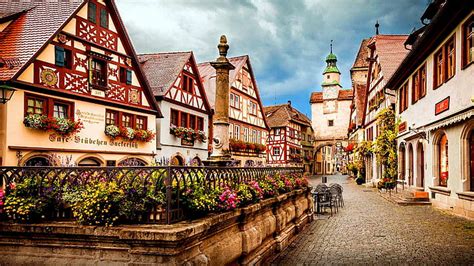 HD wallpaper: little town, germany, rothenburg, houses, europe, city | Wallpaper Flare