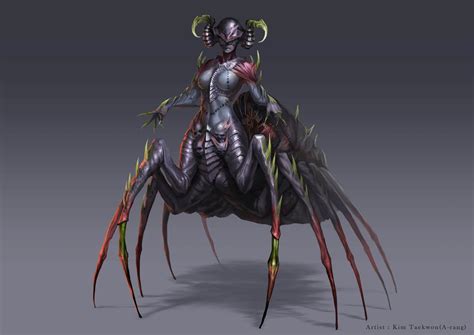 Humanoid Fantasy Spider Art - Galuh Karnia458