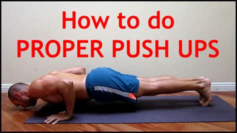 How To Do Push Ups Properly