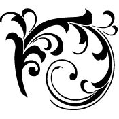 Leaf Swirl Stencil | Art, Stencils, Tribal tattoos