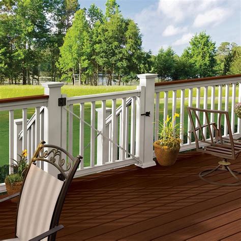 Freedom 48-in W x 36-in H PVC Deck Railing Gate at Lowes.com