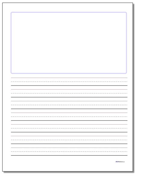 Free Printable Writing Paper With Picture Box | Free Printable