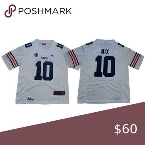 Auburn Bo Nix White NCAA jersey. Brand New with Tag. True to size ...