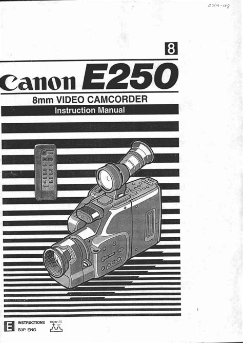 Canon E 250 Users Manual