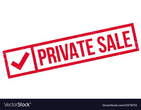 Private sale rubber stamp Royalty Free Vector Image