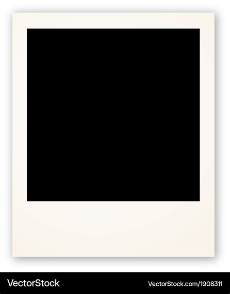 Polaroid frame for your object Royalty Free Vector Image