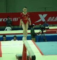 (gif of Zhang Yelinzi's punch 1/2+Korbut) | Amazing gymnastics, Gymnastics, Gymnastics skills