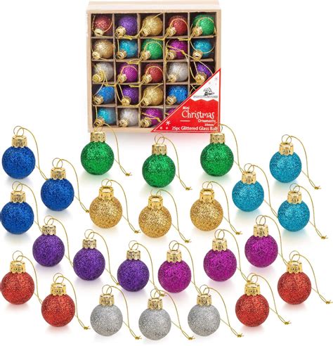 Amazon.com: Mini bola de cristal de purpurina multicolor de 1 pulgada ...