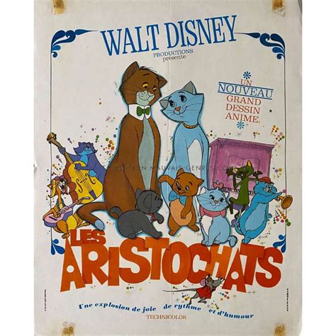 THE ARISTOCATS French Movie Poster - 15x21 in. - 1970