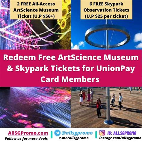 Marina Bay Sands Promotion: Free Monthly Art Science Museum & Skypark Tickets for UnionPay ...