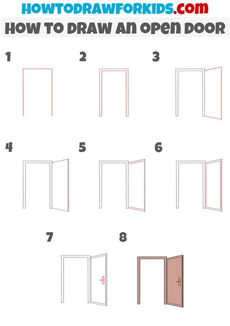 Open Door Drawing Perspective