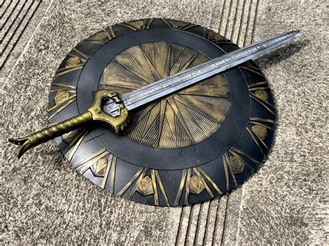 Wonder woman sword end shield cosplay costume | Etsy