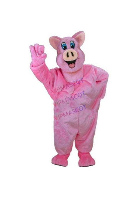 Hot sale Foam Adult cartoon character cute dark pink pig Mascot Costume Halloween party costumes