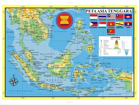 Gambar Peta Asean Lengkap 11 Negara Cartoon Map Of Asean Asian - IMAGESEE