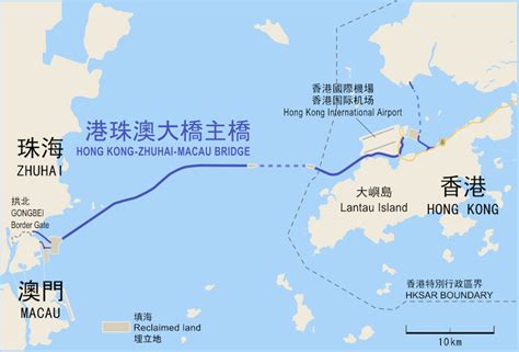 Hong Kong and mainland China now linked by sea bridge