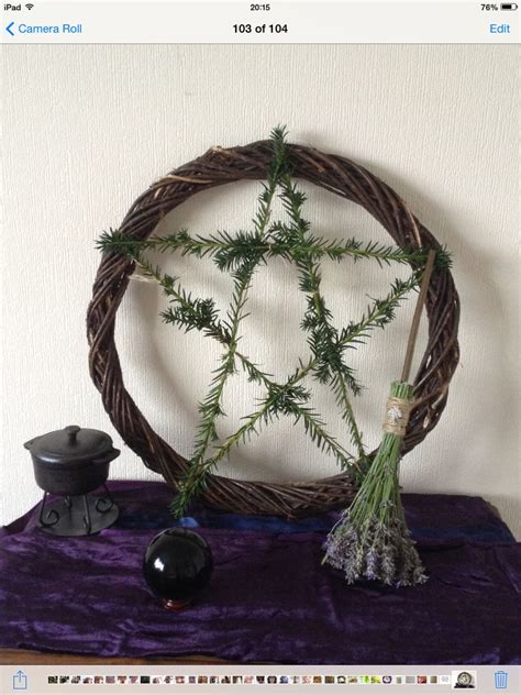 Samhain alter | Grapevine wreath, Samhain, Pagan