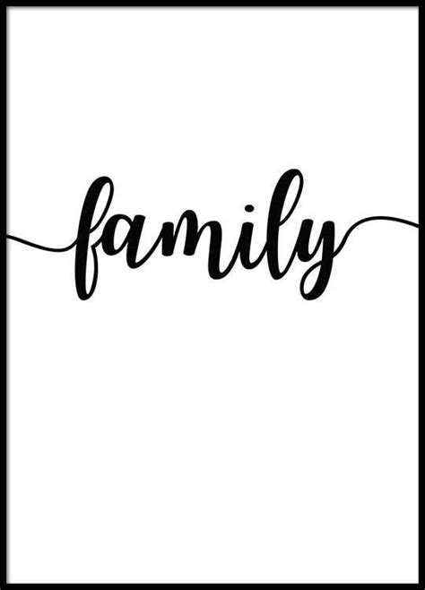 Family Poster | Inscrição, Quadros com frases, Quadros decorativos com frases