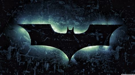 Download Batman Glowing Logo 4k Wallpaper | Wallpapers.com