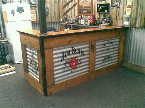 Pin by contreras_ mark on Pallets | Corrugated metal bar, Garage bar ideas, Man cave bar