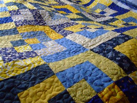 blue & yellow quilt close up | so cuddly | Andrea R | Flickr