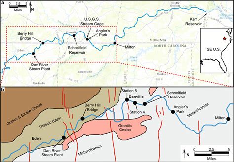 Dan River Nc Map | Map Of The World