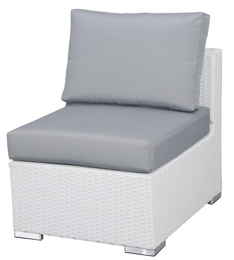 Outdoor Wicker Modular Sectional Sofa Set - White Wicker