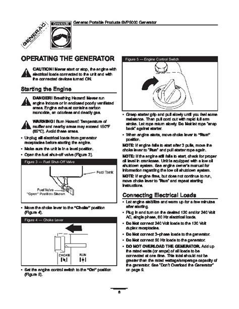 Generac SVP5000 Generator Owners Manual