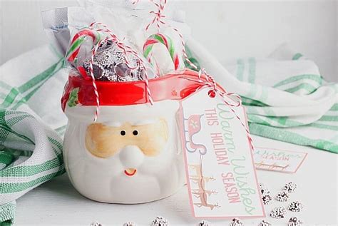 Dollar Store Hot Chocolate Mug Christmas Gift - The Farm Girl Gabs®