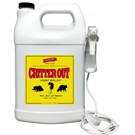 Rat, Mouse and Rodent Repellent: Critter Out 1 Gallon Ready-To-Use ...