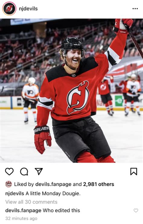 Devils delete questionable Dougie Hamilton Instagram post