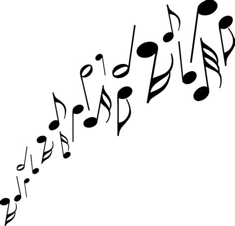 Music notes black and white music free clipart - WikiClipArt