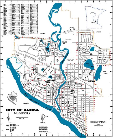 Anoka City Map - Anoka Minnesota • mappery