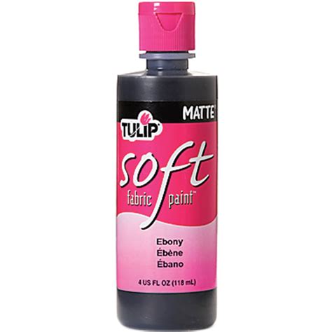 Tulip Soft Fabric Paint 4oz-Matte - Ebony - Walmart.com