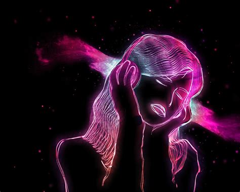 Pictures, Neon Girl 3d wallpaper on your desktop wallpapers, pictures, free download | Neon ...