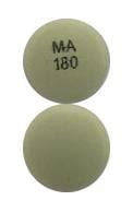 Pill Finder: MA 180 Green Round - Medicine.com