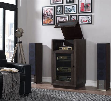 Bell'O Espresso Pine Coltrane Audio Video Component Cabinet from Twin ...