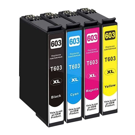 Ink Cartridges For Epson 603xl Set XP-2100 XP-2105 XP-3100 XP-3105 XP ...